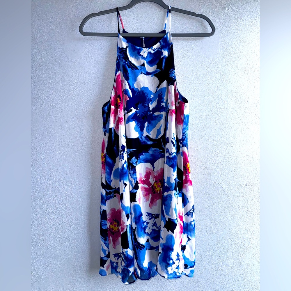 Lulu’s Blue Floral Swing Style Dress